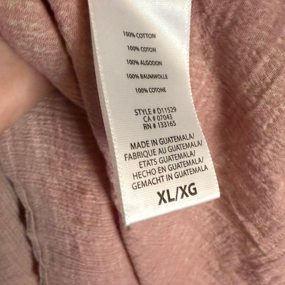 Anthropologie Eri + Ali Sweetbriar Blush Pink Embroidered Tunic Tank Blouse XL - Picture 11 of 11